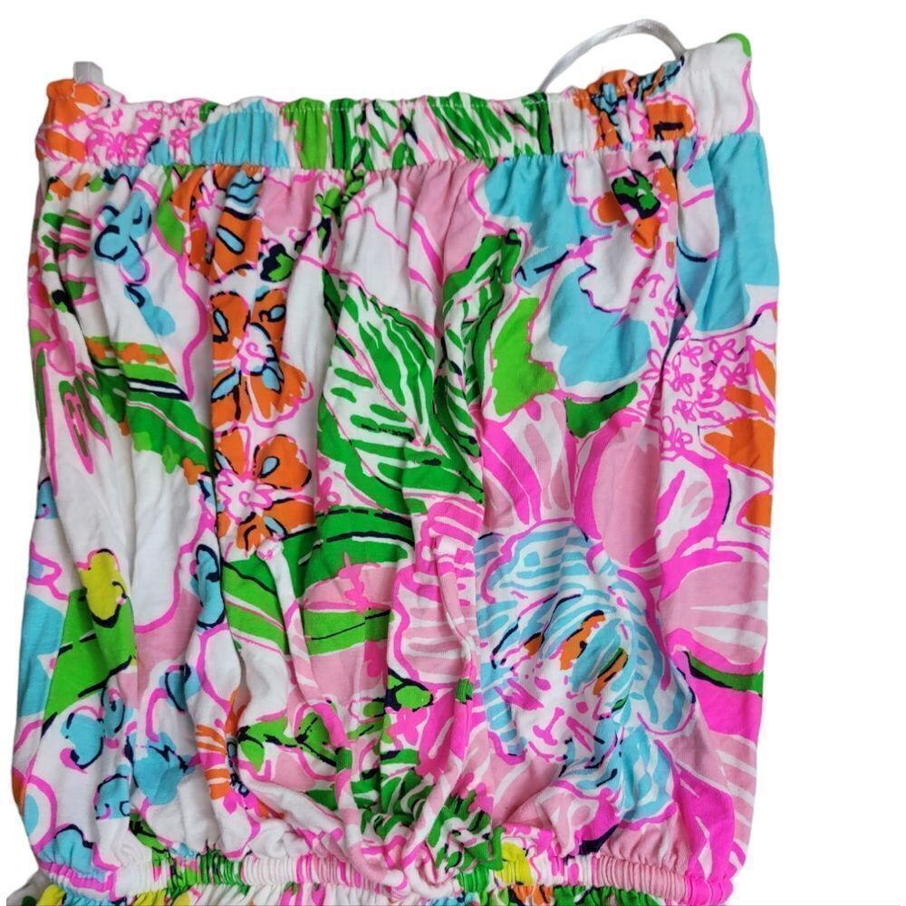 LILLY PULITZER for Target Strapless Jersey Maxi Dress in Nosey Posey Print - Picture 2 of 7